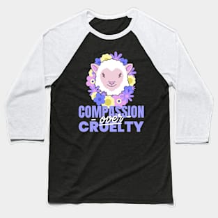 Compassion Over Cruelty Baseball T-Shirt